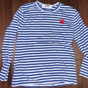 Comme Des Garcons Play Striped Longsleeve